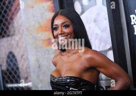 Patina Miller nimmt am 15. Juli 2021 an der globalen Premiere von „Power Book III: Raising Kanan“ im Hammerstein Ballroom in New York Teil. Stockfoto