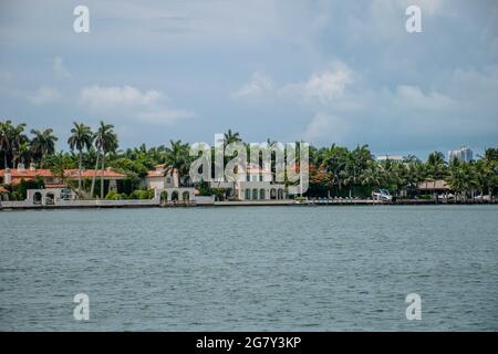 Miami Beach, Florida. 29. Juni 2021.Panoramablick auf die wunderschöne Insel in Miami Beach (4) Stockfoto