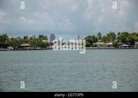 Miami Beach, Florida. 29. Juni 2021.Panoramablick auf die wunderschöne Insel in Miami Beach (4) Stockfoto