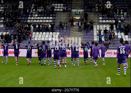 ANTWERPEN, NIEDERLANDE - 14. JULI: Während des Club-Freundschaftsspiel zwischen Beerschot und dem FC Utrecht im Olympisch Stadion am 14. Juli 2021 in Antwerpen, Niederlande (Foto: Joris Verwijst/Orange Picters) Stockfoto