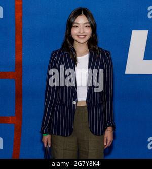 WEST HOLLYWOOD, KALIFORNIEN - 15. JULI 2021: Maia Shibutani nimmt an Apples 'Ted Lasso'-Saison 2-Premiere im Pacific Design Center Teil Stockfoto