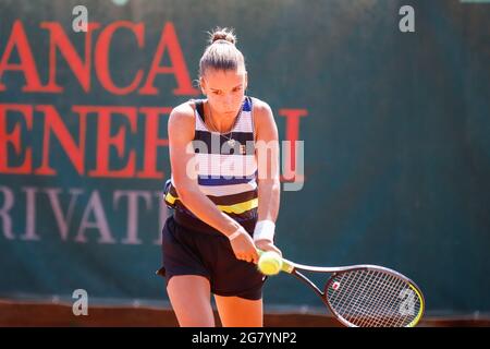 Mailand, Italien. Juli 2021. Tatiana Barkova aus Russland während der Bonfiglio Trophy 2021, Tennis Internationals in Mailand, Italien, Juli 16 2021 Quelle: Independent Photo Agency/Alamy Live News Stockfoto