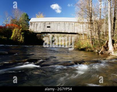 Flint Covered Bridge in Vermont Stockfoto