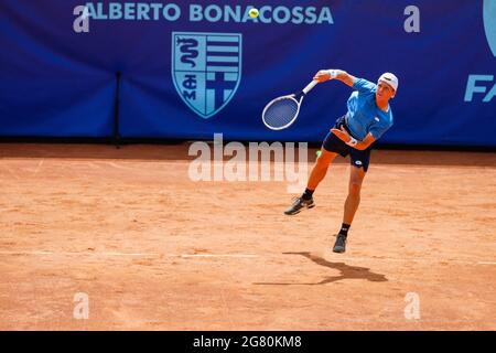 Mailand, Italien. Juli 2021. Giorgio Tabacco aus Italien während der Bonfiglio Trophy 2021, Tennis Internationals in Mailand, Italien, Juli 16 2021 Quelle: Independent Photo Agency/Alamy Live News Stockfoto