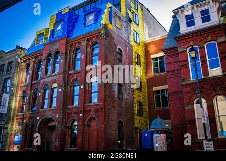 National Film Board Building, ehemaliges Heim der St. Mary’s Young Men’s Total Abstinence & Benevolent Society Hall, erbaut 1891 Stockfoto