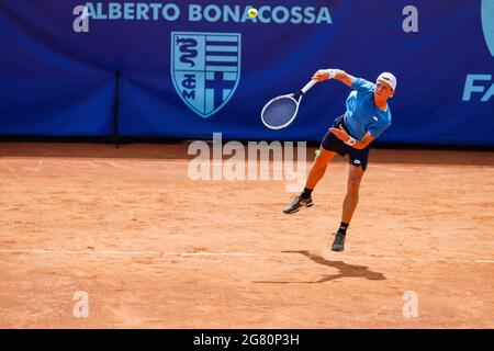 Mailand, Italien. Juli 2021. Tennis Club Alberto Bonacossa, Mailand, Italien, 16 Jul 2021, Giorgio Tabacco aus Italien während der Bonfiglio Trophy 2021, Tennis Internationals - Foto Roberta Corradin / LM Credit: Live Media Publishing Group/Alamy Live News Stockfoto