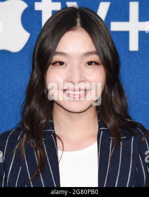 15. Juli 2021, West Hollywood, Kalifornien, USA: Maia Shibutani nimmt an Apples ''Ted Lasso''-Premiere der Saison 2 Teil. (Bild: © Billy Bennight/ZUMA Wire) Stockfoto