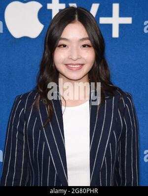 15. Juli 2021, West Hollywood, Kalifornien, USA: Maia Shibutani nimmt an Apples ''Ted Lasso''-Premiere der Saison 2 Teil. (Bild: © Billy Bennight/ZUMA Wire) Stockfoto