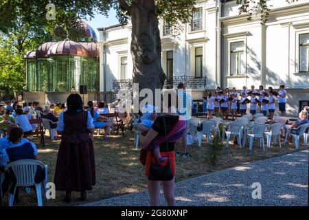 Soproni Korusunnep (Chorfest) im Park der Lenck-Villa, Sopron, Ungarn Stockfoto