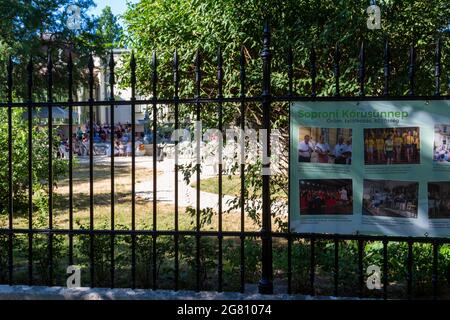 Soproni Korusunnep (Chorfest) im Park der Lenck-Villa, Sopron, Ungarn Stockfoto