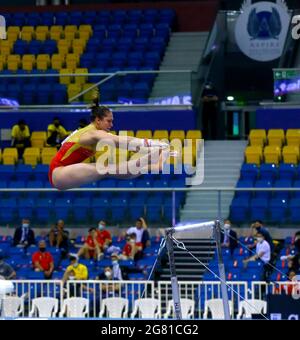 Lady Gymnastics - KATAR Stockfoto