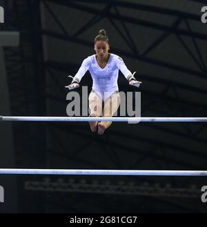 Lady Gymnastics - KATAR Stockfoto