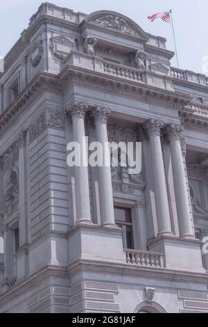 Die Architektur der Library of Congress in Washington, District of Columbia Stockfoto