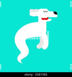 Geisterhund isoliert. Abbildung des PET-Phantomvektors Stock Vektor