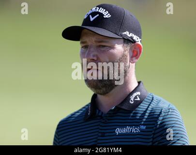 Kent, Großbritannien. Juli 2021. 16. Juli 2021; Royal St Georges Golf Club, Sandwich, Kent, England; The Open Championship Golf, Tag zwei; Brandon Grace (RSA) Credit: Action Plus Sports Images/Alamy Live News Stockfoto