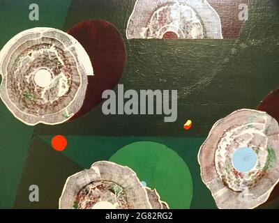 Kunstsammlung im Kunstmuseum Museu Colecao Berado in Lissabon mit berühmten Gemälden - Max Ernst Stockfoto