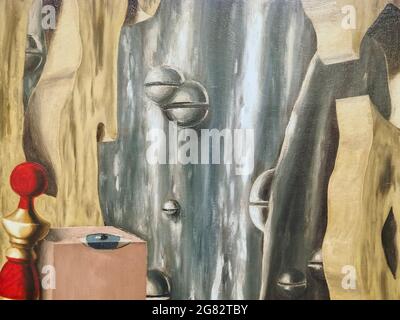 Kunstsammlung im Kunstmuseum Museu Colecao Berado in Lissabon mit berühmten Gemälden Stockfoto