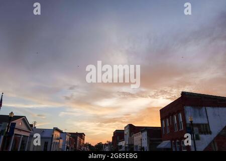 Ein Spaziergang durch Greensboro, Alabama Stockfoto