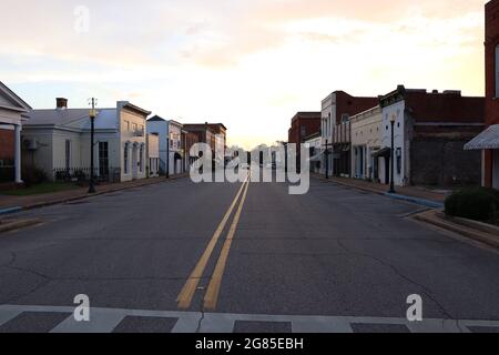 Ein Spaziergang durch Greensboro, Alabama Stockfoto