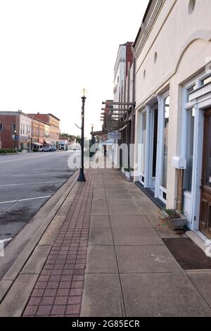 Ein Spaziergang durch Greensboro, Alabama Stockfoto