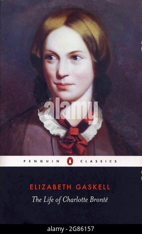 Buchumschlag. „The Life of Charlotte Bronte“ von Elizabeth Gaskell. Stockfoto