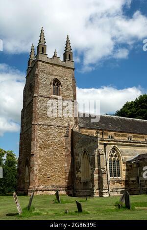 St. Nichola Church, Stanford on Avon, Leicestershire, England, Großbritannien Stockfoto