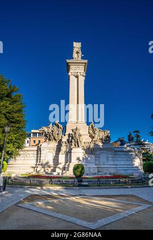 Monumento a la Constitucion de 1812, Cadiz, Andalucia in Spanien Stockfoto