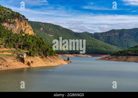 Stausee von Traco de Beas in Sierra de Cazorla Segura und Naturpark Las Villas, Provinz Jaen, Andalusien, Spanien, Europa Stockfoto