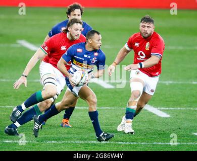 Godlen Masimla von DHL Stormers während des Spiels der Castle Lager Lions Series im Cape Town Stadium, Kapstadt, Südafrika. Bilddatum: Samstag, 17. Juli 2021. Stockfoto