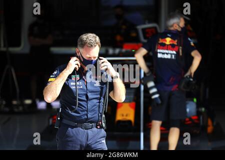Christian Horner (GBR) Leiter des Red Bull Racing Teams. Großer Preis von Großbritannien, Samstag, 17. Juli 2021. Silverstone, England. Stockfoto