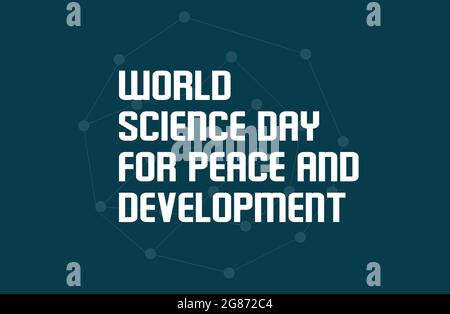 Vektorvorlage für den Weltnaturentag für Frieden und Entwicklung Stock Vektor