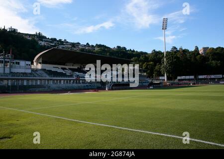 Lugano, Schweiz. Juli 2021. Lugan während des Freundschaftsspiels zwischen dem FC Lugano und dem FC Internazionale am 17. Juli 2021 im Cornaredo-Stadion in Lugano, Schweiz - Foto Nderim Kaceli /LiveMedia Kredit: Unabhängige Fotoagentur/Alamy Live News Stockfoto