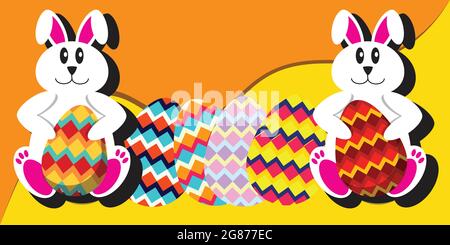 Ostern Urlaub bunten Hintergrund für den Druck auf Stoff, Papier für Scrapbooking, Geschenkverpackung und Tapeten. Grüße und Geschenke zum Ostertag in Stock Vektor