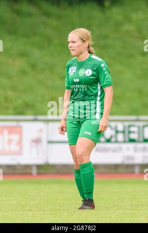 Aschheim, Deutschland. Juli 2021. Ronya Boeni (18 St. Gallen) beim Freundschaftsspiel zwischen dem FC Bayern München II und St.Gallen-Staad im Sportpark Aschheim. Kredit: SPP Sport Pressefoto. /Alamy Live News Stockfoto