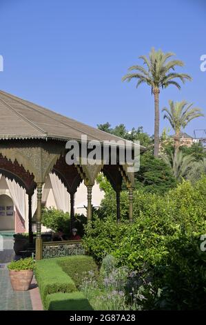 Le Jardin Secret / The Secret Garden - ein Palast aus dem 19. Jahrhundert mit traditionellen islamischen Gärten, Marrakesch, MA Stockfoto