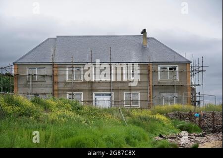 Luxus neues Haus in ländlicher Umgebung gebaut Stockfoto