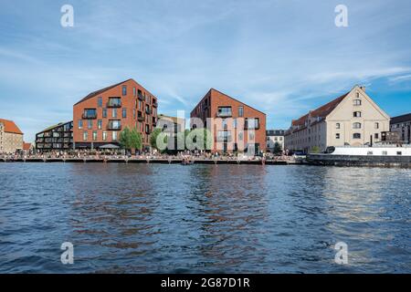 Kroyers Plads Gebäude in Christianshavn Waterfront - Kopenhagen, Dänemark Stockfoto