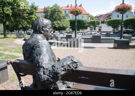 Gunter Grass Monument in Danzig, Polen. 12. Juli 2021 © Wojciech Strozyk / Alamy Stock Photo *** Ortsüberschrift *** Stockfoto