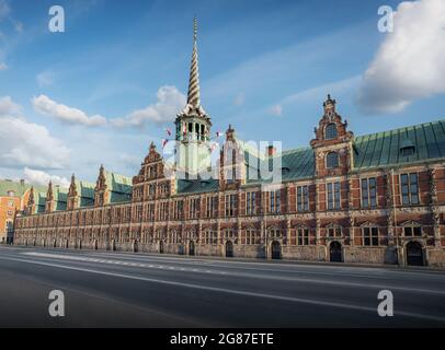 Borsen Famous Spire - ehemaliges Börsengebäude - Kopenhagen, Dänemark Stockfoto