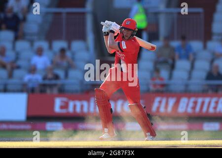 VEREINIGTES KÖNIGREICH. Juli 2021. Luke Wells, der für Lancashire Lightning in, Großbritannien am 7/17/2021. (Foto von Conor Molloy/News Images/Sipa USA) Quelle: SIPA USA/Alamy Live News Stockfoto