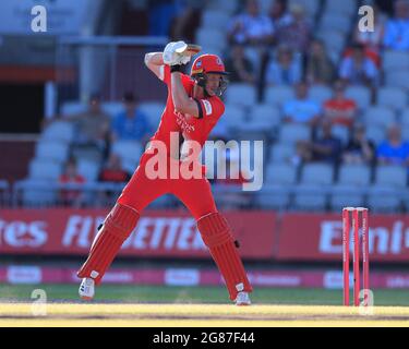 VEREINIGTES KÖNIGREICH. Juli 2021. Luke Wells, der für Lancashire Lightning in, Großbritannien am 7/17/2021. (Foto von Conor Molloy/News Images/Sipa USA) Quelle: SIPA USA/Alamy Live News Stockfoto