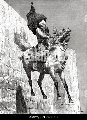 Der Sprung der Mamluk bey, Massaker an den Mamluken in der Zitadelle