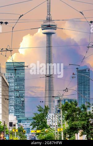 Cn-Tower, Toronto, Kanada Stockfoto