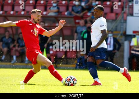 Leyton, Großbritannien. Juli 2021. LONDON, ENGLAND - 17. JULI: Steven Bergluijn von Tottenham Hotspur während der JE3 Foundation Trophy zwischen Leyton Orient und Tottenham Hotspur am 17. Juli 2021 im Breyer Group Stadium, Leyton, Großbritannien Credit: Action Foto Sport/Alamy Live News Stockfoto
