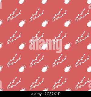 Vektor nahtlose Muster mit Blumen. Hintergrund Illustration, dekorative Gestaltung für Stoff oder Papier. Ornament modern Stock Vektor