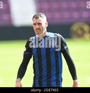 Tynecastle Park .Edinburgh.Schottland.Großbritannien. 17. Juli 21 Hearts vs Sunderland Freundschaftsspiel vor der Saison . Hearts Michael Smith . Kredit: eric mccowat/Alamy Live Nachrichten Stockfoto