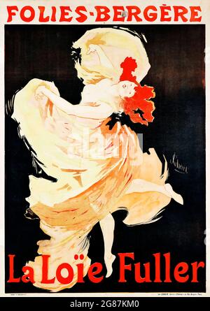 Jules Cheret – FOLIES-Bergère, LA Loïe FULLER, 1893, gedruckt von Chaix, Paris - Poster zu La Belle époque Stockfoto