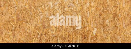 OSB-Textur. Spanplattenblech. Es kann als Hintergrund verwendet werden. Baukonzept, frische Renovierung, Baustoffe Stockfoto