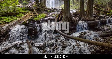 Bridal Veil Falls Provincial Park in der Nähe von Chilliwack Stockfoto