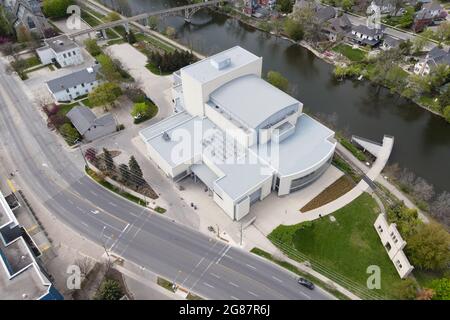 MAI 16 2021 Guleph Ontario Kanada. River Run Center Aerial. Luke Durda Alamy Stockfoto